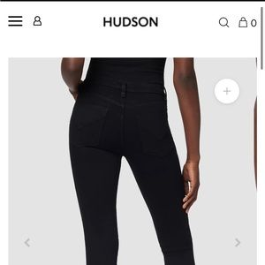 BNWT Hudson Nico Midrise Super Skinny Black Jeans Size 29